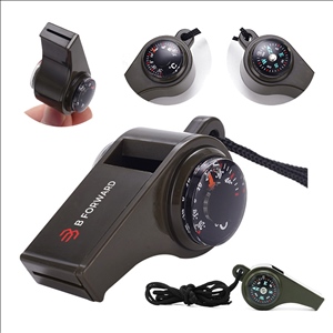 Three-In-One Outdoor Multi-Function Survival Whistle